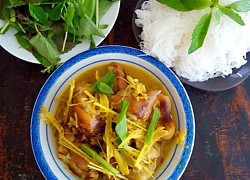 Bún chân giò giả cầy cho ngày chán cơm