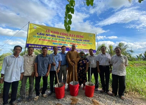 Chùa Long Bửu khánh thành, khởi công 3 cầu nông thôn