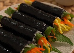 Hướng dẫn làm kimbap cỡ nhỏ đơn giản, vừa miệng