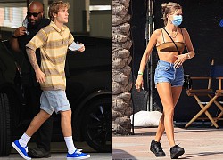 Justin Bieber tái xuất điển trai cùng vợ đi ghi hình trong mùa dịch