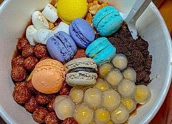 Milo đá bào càng thêm quyến rũ khi kết hợp với nữ hoàng bánh ngọt macaron