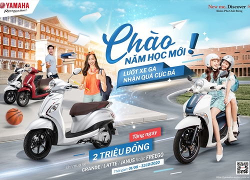 Yamaha khuyến mại lớn cho các dòng xe ga tiết kiệm nhiên liệu nhất Việt Nam