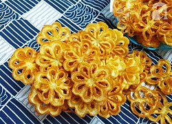 Ngày nghỉ mát trời làm ngay bánh nhúng thơm ngon giòn rụm ăn là chuẩn đét, để dành ăn dần cũng hợp lý!