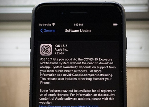 Apple phát hành iOS 13.7 Beta: Phát hiện phơi nhiễm COVID-19 không cần tải ứng dụng bên thứ ba