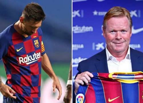 Tân HLV Koeman thể hiện quyền uy: "Dằn mặt" đội phó Barca, đối xử Messi ra sao?