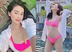 Cao Thái Hà diện bikini, khoe dáng bốc lửa