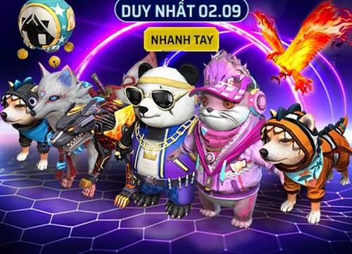 Free Fire: Garena bất ngờ mát tay, cho game thủ nhận miễn phí 20 skin pet tự chọn trong dịp lễ 2/9