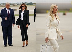 Ivanka diện cả cây trắng đến tranh luận đầu tiên của Trump