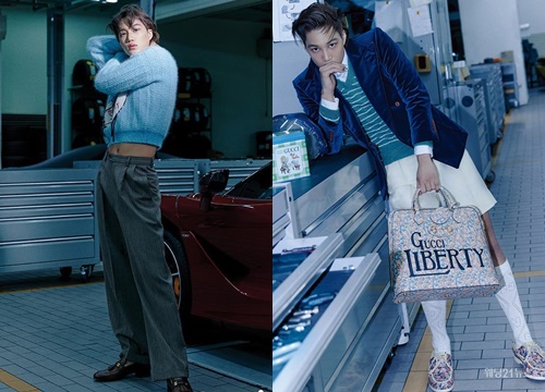 Kai (EXO) gây choáng với bộ ảnh tạp chí mới: Diện áo croptop khoe eo, mặc váy cùng phụ kiện "bánh bèo" sao cứ sai sai