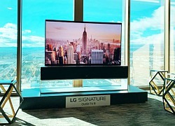 LG OLED R9 - TV cuộn đầu tiên trên thế giới cho đặt hàng từ tháng 10, giá 85.400 USD