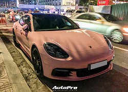 Theo màu 'trend', doanh nhân Sài Gòn lột xác Porsche Panamera theo phong cách 'nữ tính'