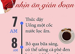 Thời gian biểu khi nhịn ăn gián đoạn