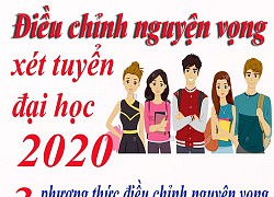 Điều chỉnh nguyện vọng xét tuyển đại học 2020 từ 19/9, thí sinh cần lưu ý