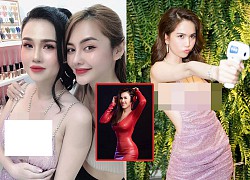 Diện lại váy của em gái, chị gái Ngọc Trinh chiếm trọn spotlight vì độ sexy không hề thua kém 'nữ hoàng nội y'