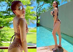 Sau quyết định tạm dừng đóng phim, Bảo Thanh chăm diện bikini gợi cảm nhờ chồng 'chụp có tâm'