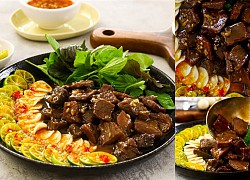 Trưa nay ăn gì: mới lạ với bò tắm mắm tắc