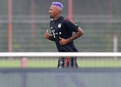 Boateng khoe tóc màu tím trong buổi tập của Bayern