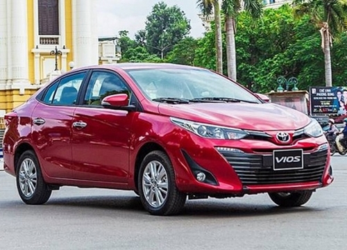 Giá xe ô tô hôm nay 10/9: Toyota Vios giá thấp nhất ở mức 470 triệu đồng