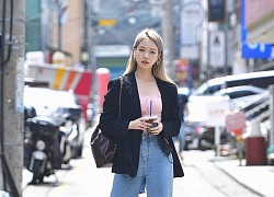 Học cách phối siêu xinh với blazer từ street style của girl Hàn