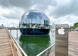 Tham quan Apple Store hình cầu nổi trên mặt nước vừa mới được khai trương tại Singapore