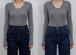 Thử tới 5 dáng quần jeans, cuối cùng cô nàng này đã tìm được cho mình 1 thiết kế ưng ý mà dáng người nào cũng mặc đẹp