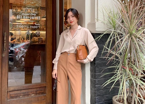 Vụng khoản mix đồ, các nàng cứ diện cả set đồng bộ là có ngay style chuẩn như gái Hàn mà chẳng phải cố