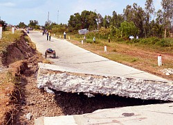 Cận cảnh: Tuyến đê biển trăm tỷ Tây Cà Mau sai phạm nghiêm trọng, liên tục sụt lún, nứt toác nhiều điểm