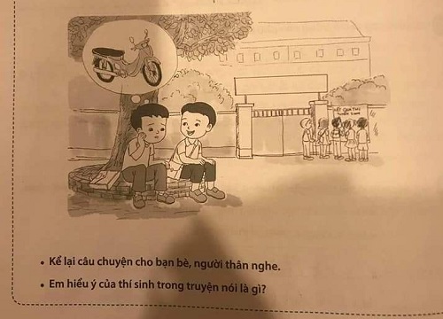 Sốc trước nội dung trong sách học Tiếng Việt lớp 2: Thi đậu thưởng xe đạp điện nhưng thi rớt được... xe máy?