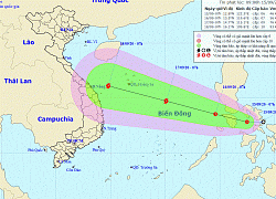 Xuất hiện áp thấp nhiệt đới giật cấp 8 gần biển Đông