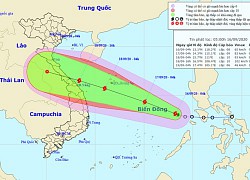 Áp thấp mạnh lên thành bão, di chuyển theo hướng Tây Tây Bắc