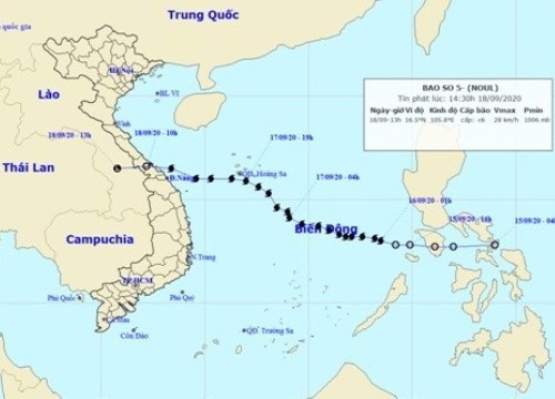 Cơn bão số 5 được dự báo chính xác để giảm thiểu thiệt hại