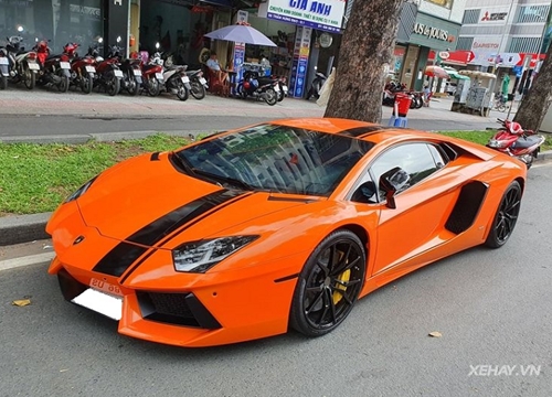 Ngắm siêu xe Lamborghini Aventador LP700-4 độ khủng ở Sài Gòn