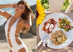 Để giảm cân hiệu quả và da dẻ hồng hào, bạn cứ học Miranda Kerr hay Kate Upton ăn salad mỗi ngày