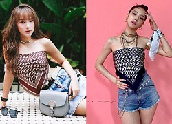 Lên đồ giống hệt Jisoo, Minh Hằng vẫn "hiền khô" so với idol Hoa hậu