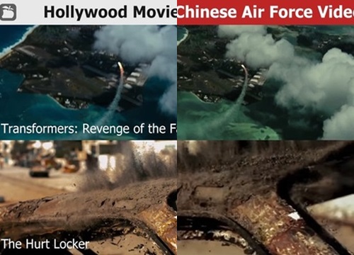 Không quân Trung Quốc bị nghi 'nhái' phim Hollywood