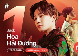 Lên sóng chưa lâu, Hoa Hải Đường của Jack đã nằm #1 trên YouTube