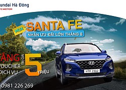 Mua Hyundai Santa Fe - nhận tối đa lợi ích