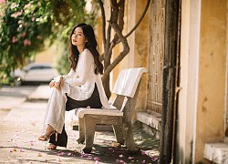 "Thiên thần đồng phục" trường Lê Quý Đôn khoe ảnh áo dài đẹp trong trẻo