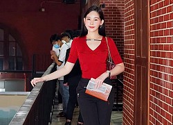 Bóc giá trang phục đi dạy của Hoa hậu Lê Âu Ngân Anh