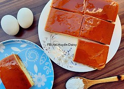 Học 9X làm bánh bông lan caramen thơm nức, mềm tan trong miệng