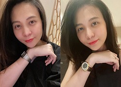 Mẹ 'bỉm sữa' Đàm Thu Trang khoe mặt mộc, lộ bọng mắt mệt mỏi sau sinh
