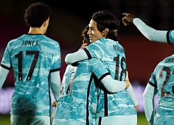 Minamino lập cú đúp trong trận thắng 7-2 của Liverpool
