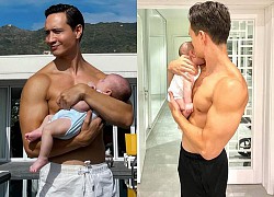 &#8216;Ông bố điển trai nhất showbiz&#8217; Kim Lý khoe body lực lưỡng, ôm con trai phơi nắng khiến dân mạng &#8216;mê mệt&#8217;
