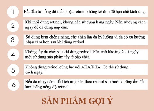 6 điều cần biết trước khi dùng retinol dưỡng da