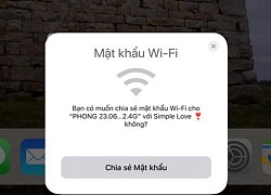 Cách chia sẻ Wi-Fi ngay và liền mà không cần nhập lại mật khẩu trên iPhone