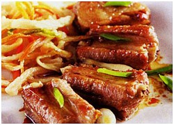 Đón tết với sườn non kho dưa món