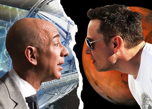 Elon Musk và Jeff Bezos tranh giành không gian cho vệ tinh