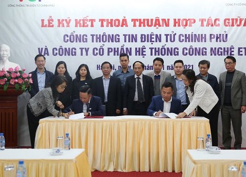 Cổng Thông tin Điện tử Chính phủ ký kết thỏa thuận hợp tác với ETC