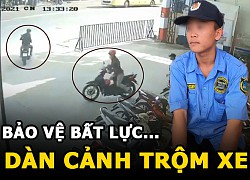 Dàn cảnh trộm 2 xe máy chỉ trong &#8220;tích tắc&#8221; bảo vệ cũng bất lực?