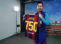 Messi nói gì khi cán mốc 750 trận cho Barca?